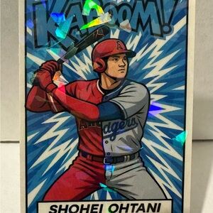 Shohei Ohtani Custom Japanese Anime Kaboom Anime Baseball Card.